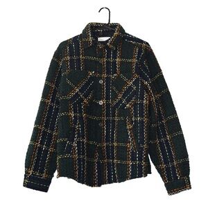 GREEN AND BLACK PLAID EPTM STREETWEAR CARDIGAN